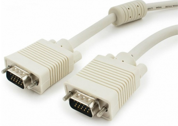 Кабель VGA Premium Cablexpert, 20м, 15M/15M, двойн.экран, феррит.кольца, пакет Фото Кабель VGA Premium Cablexpert, 20м, 15M/15M, двойн.экран, феррит.кольца, пакет Фото