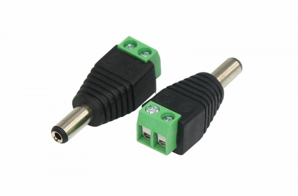 Разъем питания штекер 2.1х5.5 с клеммной колодкой (блистер) REXANT Фото