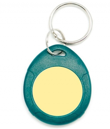 Брелок Temic IL-07TGY c кольцом, зелёный + жёлтый Фото