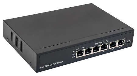NS-SW-4F2F-P PoE коммутатор Fast Ethernet на 6 RJ45 портов Фото