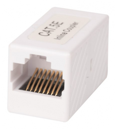 WR-CA-8p8c-C5E Проходной адаптер, RJ45-RJ45 (8p8c), категория 5е, неэкранированный, цвет белый Фото