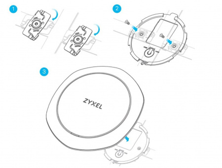 Комплект крепежей на Т-профиль подвесного потолка для 5-ти точек доступа (NWA1123-AC v2, NWA1123-AC  Фото