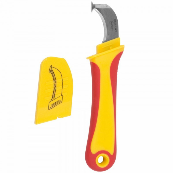 Нож монтажника, нержавеющая сталь, с «пяткой» REXANT Фото