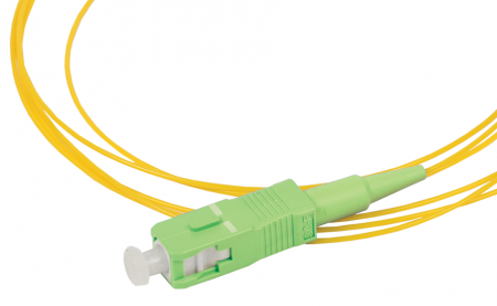 Пигтейл волоконно-оптический Hyperline FPT-B9-9-SC/AR-1M-LSZH-YL, SM 9/125 (OS2), SC/APC, 1 м, LSZH Фото