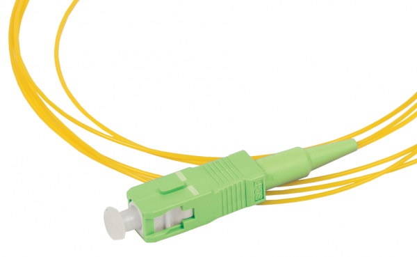 Пигтейл волоконно-оптический Hyperline FPT-B9-9-SC/AR-1M-LSZH-YL, SM 9/125 (OS2), SC/APC, 1 м, LSZH Фото