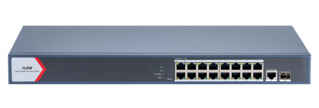 F-SW-EM618POE-VM/L POE-коммутатор смарт-управляемый с грозозащитой 6кВ Фото
