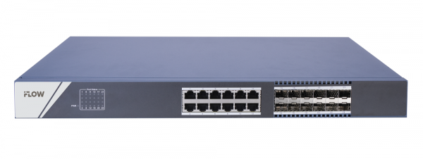 F-SW-EU624OE(B) Неуправляемый коммутатор L2, 12 портов 1000М RJ45, 12 портов 1000М SFP Фото