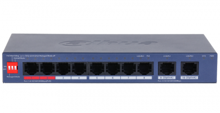 DH-CS4010-8GT-110-V2 8-портовый гигабитный PoE коммутатор с функцией облачного управления Фото