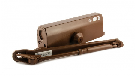 ЛКД-ДК-60-110  с ФЗЗ Доводчик дверной, с задержкой закрывания, до 110 кг, EN3-5, коричневый, Фото