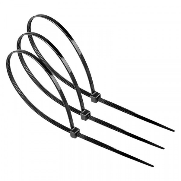 Хомут-стяжка нейлоновая Unibrave 200*3,6 мм, черный, 100 шт. Фото Хомут-стяжка нейлоновая Unibrave 200*3,6 мм, черный, 100 шт. Фото