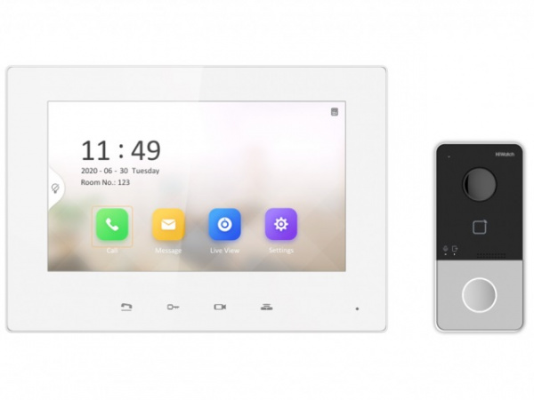 DS-D100IKF Комплект IP видеодомофона (вызывная панель + монитор) Фото DS-D100IKF Комплект IP видеодомофона (вызывная панель + монитор) Фото