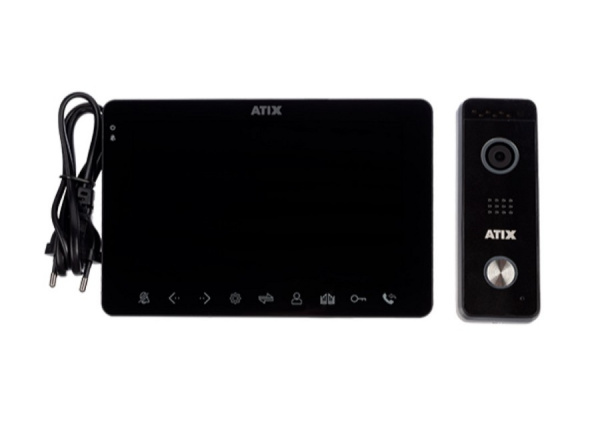 AT-I-K711F/T Black Комплект: видеодомофон FHD и видеопанель FHD. Фото