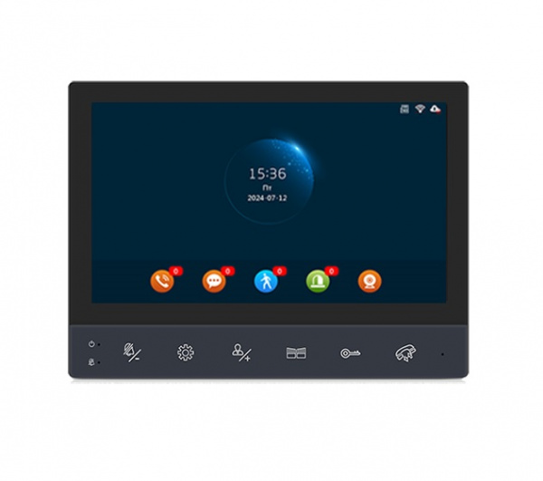 AT-I-M741F/TW Black Цветной аналоговый WIFI домофон FHD Фото