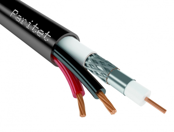 Кабель комбинированный (Паритет) КВК-П-2э 2х0,5 для систем видеонаблюдения Фото