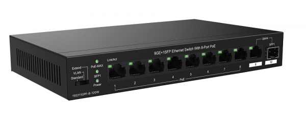 TEG2210P-8-120W Управляемый PoE-коммутатор 9GE+1SFP Фото
