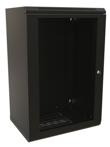 WR-TW-1845-SD-RAL9004 Шкаф настенный 19-дюймовый (19