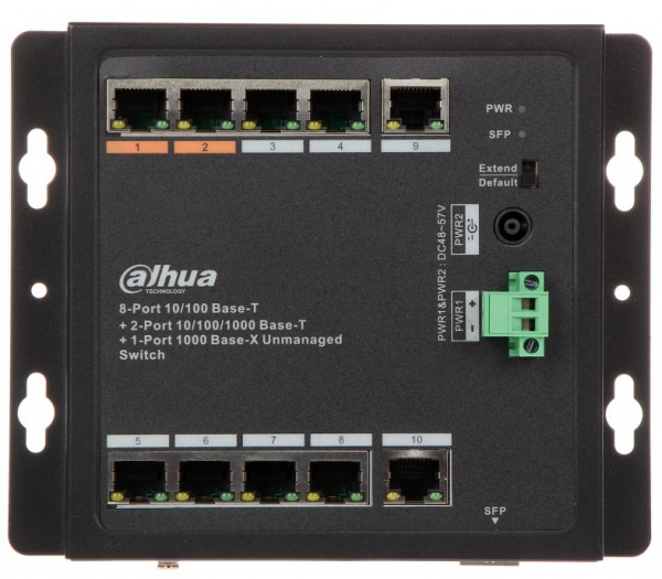 DH-PFS3111-8ET-96-F 11-портовый неуправляемый коммутатор с PoE Фото