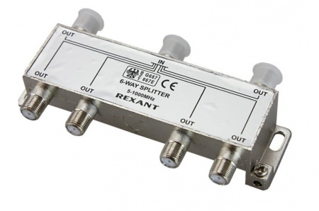 ДЕЛИТЕЛЬ  ТВ х 6 под F разъём 5-1000 МГц  REXANT Фото