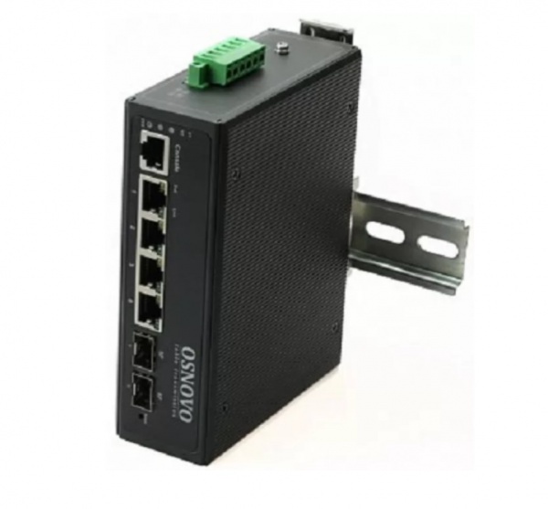 SW-80402-IL(port 90W,360W) Промышленный управляемый (L2+) PoE коммутатор Gigabit Ethernet на 6 портов Фото
