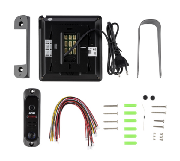 AT-I-K410C/T Black Комплект: видеодомофон СVBS и видеопанель СVBS Фото