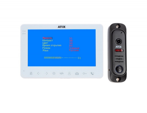 AT-I-K710C/T White Комплект: видеодомофон СVBS и видеопанель СVBS Фото