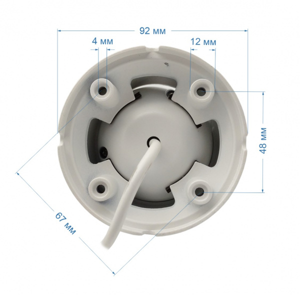 ST-4003 Белый (2,8mm), (версия 3) Уличная купольная AHD-камера 5MP Фото