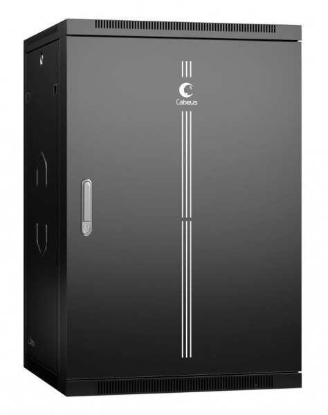 CABEUS SH-05F-22U60/60M-R-BK Шкаф телекоммуникационный настенный разобранный 19