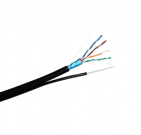 FTP CAT 5E CU 4x2x0,50 CU PE ВНЕШ С ТРОСОМ(МЕДНЫЙ) Фото