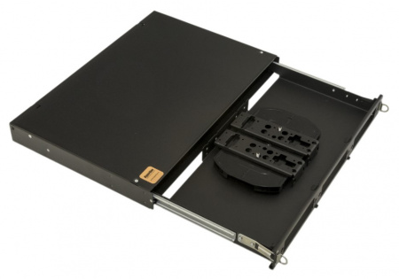 Hyperline FO-19V-1U-3xSLT-W130H30-24UN-BK Бокс оптический универсальный 19