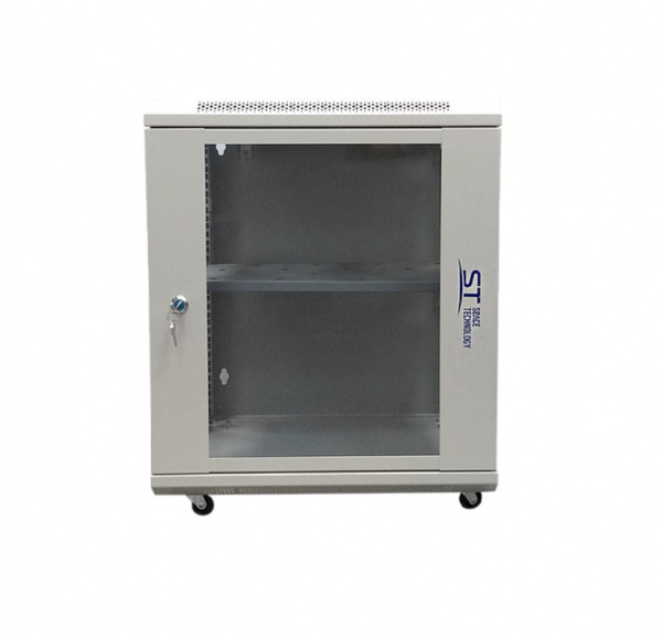 ST-NC12U01 (СЕРЫЙ)  С ПОЛКОЙ Шкаф телекоммуникационный Фото