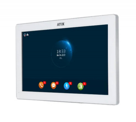 AT-I-M1012F/IW White Цветной Wi-Fi домофон FHD с функцией DVR и AI Фото