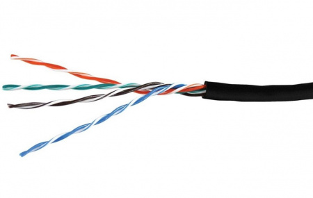 UTP outdoor 4x2x0,48 мм AWG 24, медь, одножильный, PE, Bion BCL-U5480-381, кат.5e, 305 м Фото