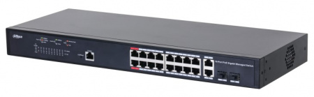 DH-PFS4218-16GT-130 18-портовый гигабитный управляемый коммутатор с PoE, уровень L2 Фото