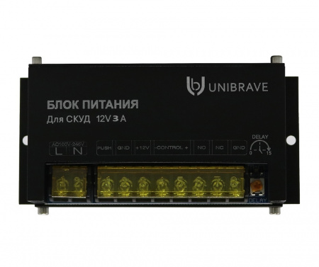 UB-БП-3А (СКУД) Блок питания для СКУД Unibrave UB-БП-3А, металл Фото UB-БП-3А (СКУД) Блок питания для СКУД Unibrave UB-БП-3А, металл Фото